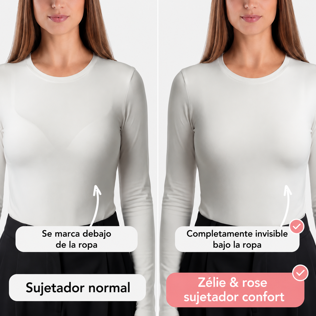 Sujetador confort Zélie & Rose, sin costuras ni aros