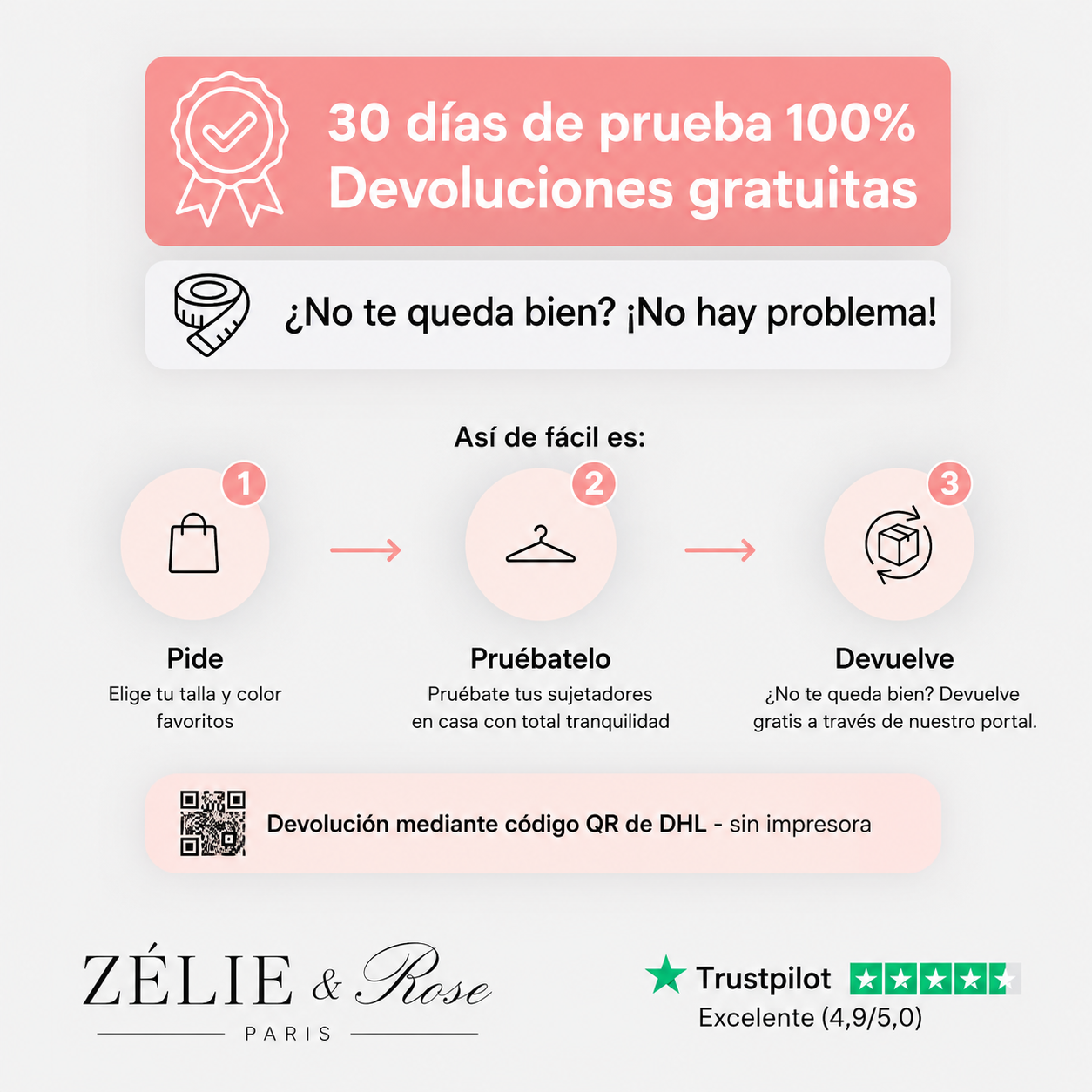 Sujetador confort Zélie & Rose, sin costuras ni aros