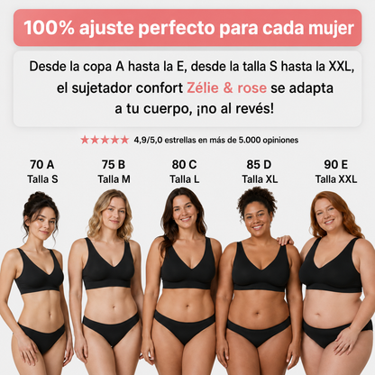 Sujetador confort Zélie & Rose, sin costuras ni aros